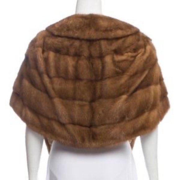 Mink Stole Brown - Picture 3 of 4